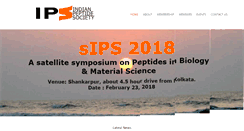 Desktop Screenshot of indianpeptidesociety.com